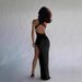 Summer Low Waisted Slit Dress for Women Backless mid Length European And American Style Sexy Elegant Amazon-In Stock_ecoleips.com