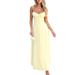 DiYun European And American Style Elegant Strap A-Line Long Dress Women's Clothing 2025 Summer_ecoleips.com