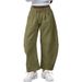 Women's Clothing Sports Pants Drawstring Pocket Nine Point Pants Sweatpants_ecoleips.com