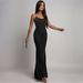 Slim Fit Spaghetti Strap Maxi Dress With All-Over Crystal Rhinestone Embellishment For Evening Gala_ecoleips.com