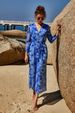 Women's Long Sleeved One Piece Swimsuit with Skirt European American Style Sports Cover up Quick Drying Summer Vacation Suit_ecoleips.com
