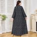 Women's Robe Clothing Muslim Long Skirt New Diamond Studded Long Sleeved Dress_ecoleips.com
