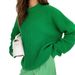 "Women's Oversized Thick Knit Sweater Winter Casual Round Neck Long Sleeve Pullover Soft Acrylic Blend Solid Color Loose Fit"_ecoleips.com