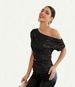 Women's Clothing Sequined Glitter Beads Oblique Collar Short Sleeved Summer Women's T Shirt_ecoleips.com