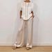 Women's Clothing Spring And Summer New Loose Shirt Wide Leg Trousers Casual Suit_ecoleips.com