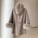 Women's Autumn And Winter Fur Collar High-end Double-faced Cashmere Coat Women's Wool Shawl Cape Coat_ecoleips.com