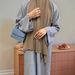 Relaxed Fit Long Sleeve Maxi Dress With Belt, Flowy Casual A-Line Dress For Women In Soft Colors Versatile And Flattering Length_ecoleips.com