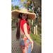 New Girl Set For Women Summer Hot Beach Island Vacation Style Backless Short Sleeve Top Printed Skirt_ecoleips.com