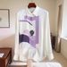 Elegant Satin Blouse For Women – Stylish Printed Long Sleeve Shirt With Contrast Color Design, Office Wear & Casual Chic_ecoleips.com