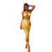 Women's Sexy Solid Color Bikini Set – 3-Piece Beach Swimwear With High-Waisted Bottom & Cover-Up Dress | Tummy Control & Adjustable Straps_ecoleips.com