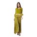 25 Summer Dubai Muslim Women's New Fashion Printed Pleated Waist-Cinching Set_ecoleips.com