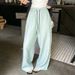 Suitable For All Seasons Women's Wide-Leg 2025 Summer New European Style Cotton Linen Casual Pants Trendy_ecoleips.com