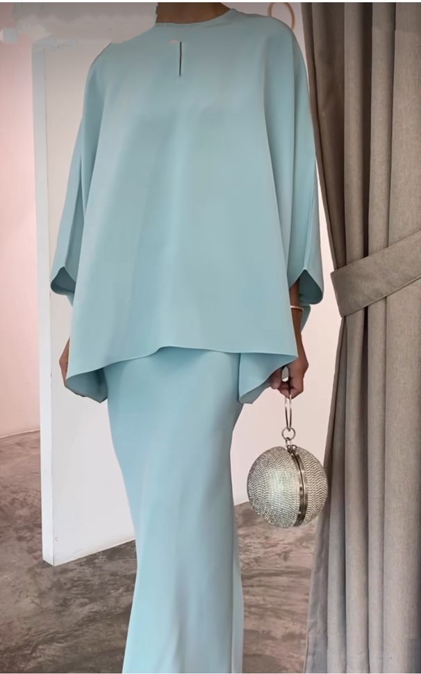 Women's Clothing Pearl Floor Mopping Dress Set_ecoleips.com