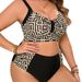 Women's Clothing New Printed Women's Split Printed Large Size Swimsuit_ecoleips.com