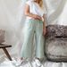 Suitable For All Seasons Summer New Women's 2025 Loose Striped Cotton Linen Pocket Fashion Casual Wide-leg Pants For Women_ecoleips.com