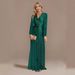 Women's Clothing New Dress Spring Solid Color Sequin Long Sleeved Temperament Lady Evening Dress_ecoleips.com