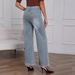 High Waist Straight Leg Jeans For Women - Vintage Distressed Denim Pants With Relaxed Fit & Retro Styling_ecoleips.com