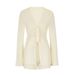 AD437 European And American Spring Summer Women's Fashion Casual Set Elegant Sexy Cardigan Tie Vacation Style_ecoleips.com