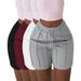 Women's Clothing Summer New Solid Color Pocket Drawstring Shorts_ecoleips.com