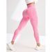 K Matte High Waisted, Waist Cinching, Hip Lifting, Slimming, Tight Fitting, High Elasticity Fitness, Running, Sports, Imitation Denim Yoga Pants_ecoleips.com