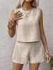 Women's Fashion Casual Vest And Shorts Set European And American Style Independent Website Hot Selling Cross Border Clothing_ecoleips.com