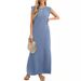Popular Women's Summer Casual Loose Long Dress_ecoleips.com