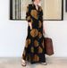 "Japanese Korean Style Oversized Shirt Dress - Cotton Linen Blend Lapel Long Sleeve Dress With Pockets, Boho Casual Loose Fit Tunic Dress_ecoleips.com