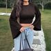 Women's Slim Fit Long Sleeve T-Shirt Round Neck Short Flared Style Sexy Top For Spring/Summer_ecoleips.com