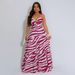 European And American Style Women's Long Printed Suspender Dress Sexy Strappy Design Factory Wholesale Amazon Fashion_ecoleips.com