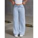 Women's Clothing New High Waist Straight Loose Casual Trendy Versatile Long Pants_ecoleips.com