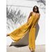 Women's Clothing Sexy V-neck halter loose jumpsuit home casual holiday style jumpsuit woman_ecoleips.com