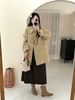 girl 2025 Autumn Winter New Double-Sided Wool Coat For Women, Mid-Length Loose Slimming Woolen Jacket_ecoleips.com