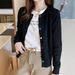 Cross-border Japanese And Korean Style Women's Clothing, Rainbow Button Round-neck Soft Long-sleeve Knitted Cardigan_ecoleips.com