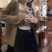 Lightweight Summer And Spring New Korean Style Loose Fashion Lazy-Look Blazer With Openwork Sun Protection Knit Cardigan For Women_ecoleips.com