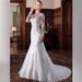 Elegant Slimming Lace Mermaid Wedding Dress with Open Back round Neck Long Sleeve 2024 Style for Travel Photography_ecoleips.com