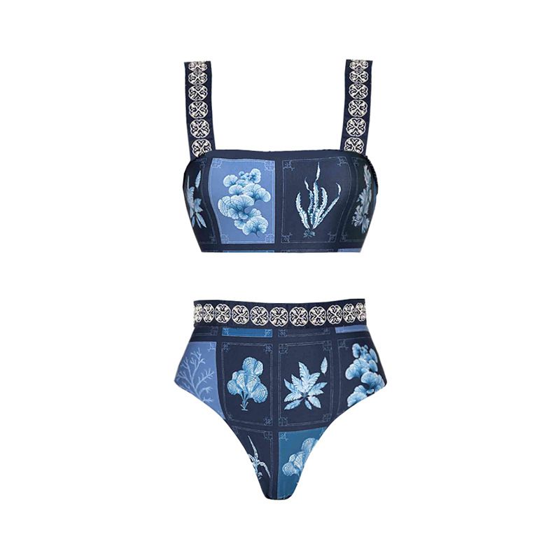 European And American New Ins Style Split Swimsuit Women's High Waist Bikini Umbrella Skirt Suit Women_ecoleips.com