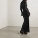 Women's Clothing Fashion Mesh Half High Collar Long Sleeve Hot Diamond Slim Hip Long Dress_ecoleips.com