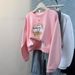 Real Shot Of Foreign Trade Women's Crew Neck Sweatshirt Without Hood, Spring And Autumn Thin Version, Plus Size, Loose_ecoleips.com