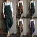 Women's Clothing Autumn And Winter Corduroy Hot Solid Color Casual Long Overalls_ecoleips.com