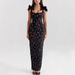 Women's Clothing Spring And Summer New Lace Bow Hip Skirt INS Leisure Holiday Party Dress Women_ecoleips.com
