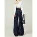 Retro Wide Leg Jeans For Women High Waist Loose Fit Pear Shape Denim Blue Autumn Winter American Style Trousers_ecoleips.com