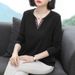 Korean Long-Sleeve T-Shirt For Women, Base Layer, Top, Middle-Aged Mom's Outfit, Youthful Loose T-Shirt Trendy_ecoleips.com