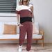 Women's Short Sleeve Round Neck Top And Pants 2-Piece Set Summer Casual Outfit Comfortable Breathable Daily Wear_ecoleips.com