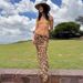 Sensual Leopard Print Mesh Mermaid Skirt For Women - Stretchy Bodycon Mini Skirt With Sheer Overlay For Night Out & Club Wear_ecoleips.com