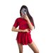 Women's Clothing Women's Spring And Summer Fashion Short Round Neck T Shirt Top Shorts Two Piece Suit Female_ecoleips.com