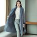 Cozy Sherpa-Lined Denim Jacket – Oversized Long Sleeve Coat With Polo Collar – Winter Warm Mid-Length Outerwear (S/M/L/XL/XXL/2XL)_ecoleips.com