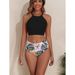 Aria Basics 2025 New European And American Bikini High-Waisted Tummy-Covering Two-Piece Sports Swimsuit For Women_ecoleips.com