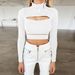 2025 Sexy Hollow Out Long Sleeved High Neck Top For Autumn And Winter Women's Clothing 8815_ecoleips.com