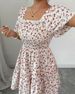 Classic Bohemian Print Dress European And American Style Cool Shoulder Pleated Short Sleeve Summer Fashion_ecoleips.com