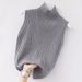 Half-high Collar Casual And Sexy Slim-fit Spring-summer Camisole For Women, Korean-style Knit Top, New Women's Clothing_ecoleips.com
